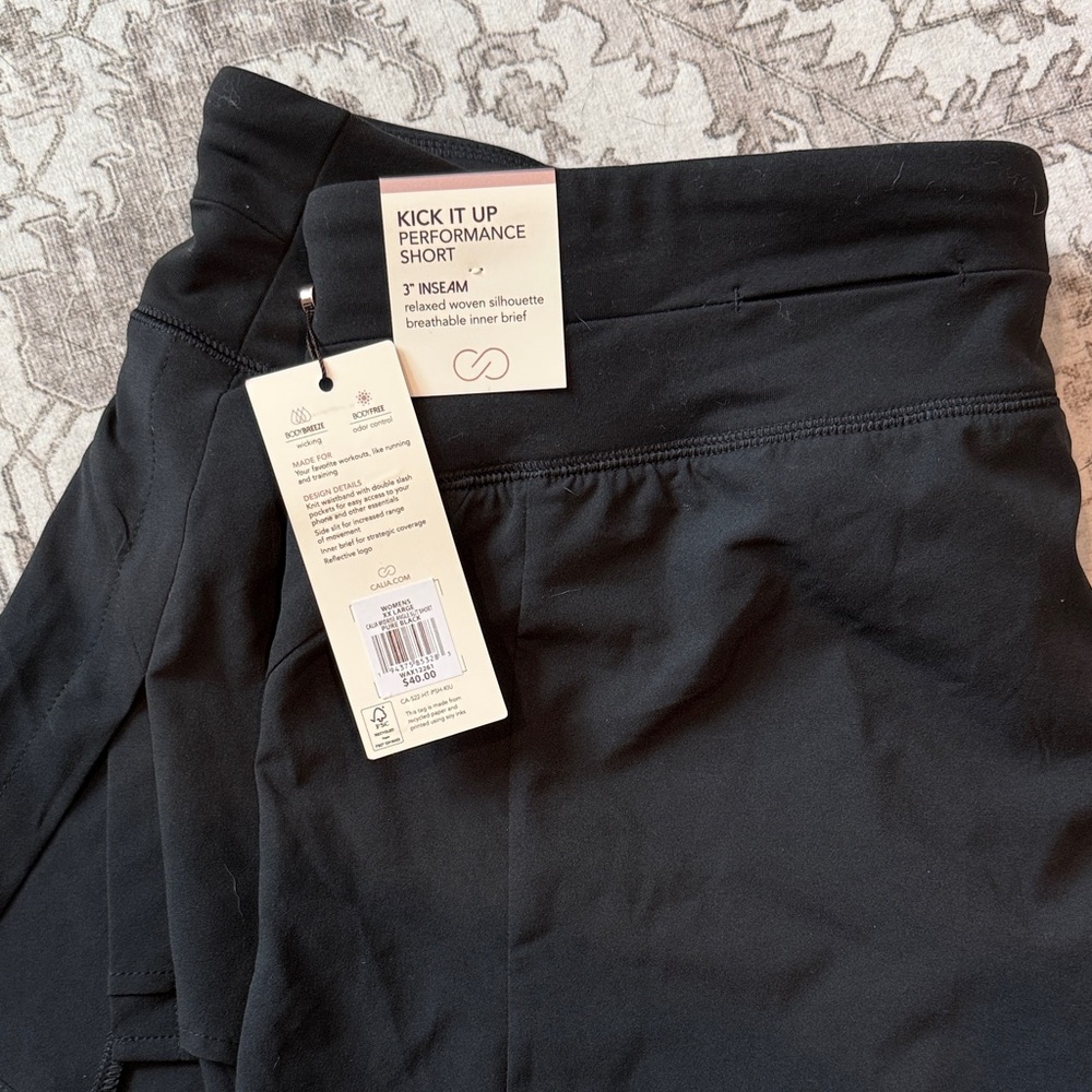 CALIA by Carrie Underwood Black Kick It Up Performance Shorts